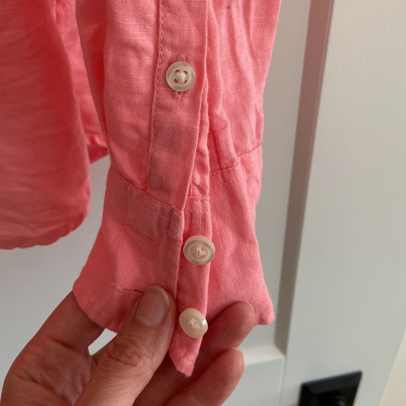 J Crew linen long sleeve lightweight button up, size L. Good condition - Picture 4 of 8
